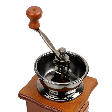 Wooden Hand Coffee Grinder - Manual Roller Mill with Ceramic Burrs