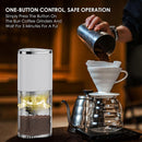 Electric Burr Coffee Grinder - Mini Automatic Bean Mill with LED Atmosphere Light