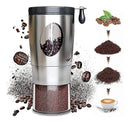 Manual Coffee Grinder - Foldable Hand Crank, Stainless Steel, Adjustable, Portable