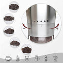 Manual Coffee Grinder - Foldable Hand Crank, Stainless Steel, Adjustable, Portable