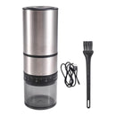 Electric Coffee Grinder - Rechargeable USB Bean Mill, Portable Automatic Grinder