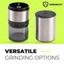 Electric Coffee Grinder - Rechargeable USB Bean Mill, Portable Automatic Grinder