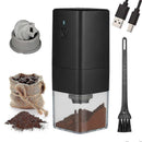 Portable Electric Coffee Grinder - USB Rechargeable, Adjustable Grind, 1300mAh Battery