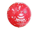 100Pcs 10/12 Inches Christmas Balloon Elastic Party Decor-Red 12Inch