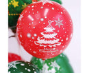 100Pcs 10/12 Inches Christmas Balloon Elastic Party Decor-Red 12Inch