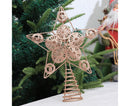 Xmas Tree Top Glitter Star-Rose Gold