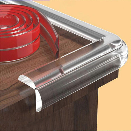 2M Shock Absorbing Corner Protectors - Clear Self-Adhesive security Edge Guard Strip
