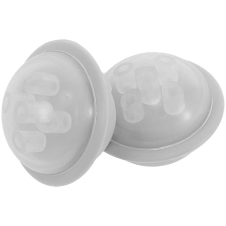 2pcs Rubber Table Corner Protectors - Grey Babies Proofing Guards for Furniture Corners