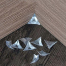 100pcs Triangle Clear Anti-Dust Corner Protectors - Decorative Edge Guards for Drawers