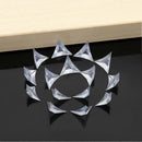 100pcs Triangle Clear Anti-Dust Corner Protectors - Decorative Edge Guards for Drawers