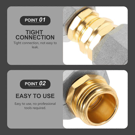 2pcs Garden Hose Repair Kit - Hose Connectors and End Replacement Fittings Set