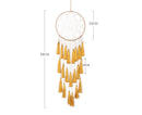 Round Handmade Wall Hanging Wind Chime Dream Catcher with Tassel Home Decor-Purple