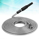 50ft Metal Garden Hose - Retractable Water Hose with Strong Outer Shell, Flexible Design