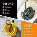 Heavy Duty Garden Hose Holder - Wall Mount Metal Hose Hook with Screws for Hose
