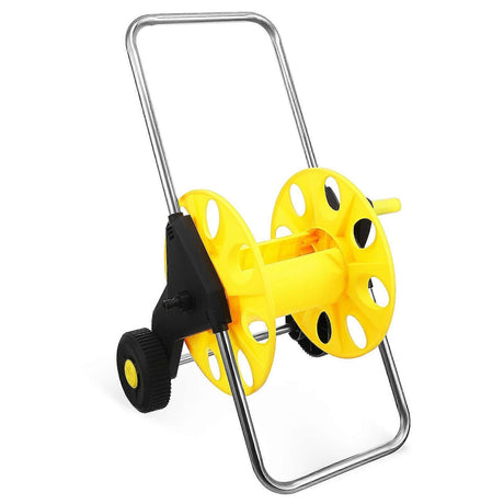Hose Reel Cart with Wheels - Garden Hose Storage Cart with Handle and Hose Guide