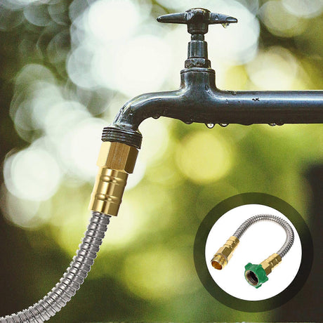 Sprinkler Hose Extender - 1ft Garden Water Hose Connector for Outdoor Faucet Adapter