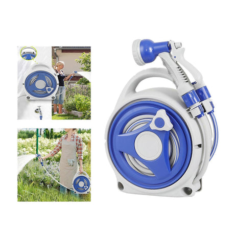 Heavy Duty Hose Reel Cart - Outdoor Hose Storage Cart for Garden Watering