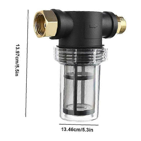 Garden Hose Sediment Filter - Water Filter for Pressure Washer Garden Hose Inlet