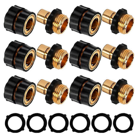 3/4 Inch Garden Hose Quick Connect - Universal Brass Fitting for Fast Hose Connection