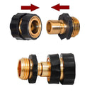 3/4 Inch Garden Hose Quick Connect - Universal Brass Fitting for Fast Hose Connection