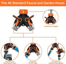 2-Way Garden Hose Splitter - Brass Hose Valve Splitter for Outdoor Watering System