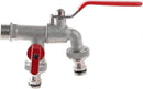 Garden Hose Faucet Adapter - Dual Outlet Tank Connector for Hose Attachment