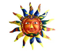 Wall Sculpture Sun Face Pattern for Living Room-Yellow
