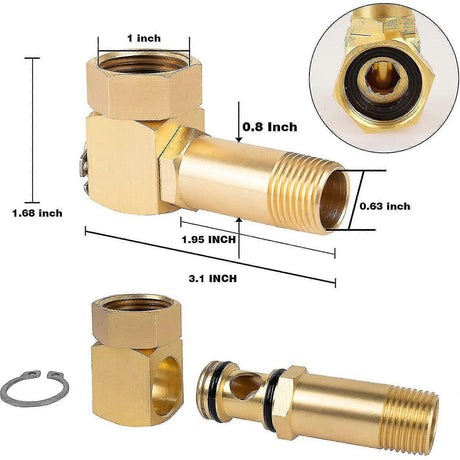 Universal Garden Hose Adapter - Connector for Faucets, Taps, or Hose Splitters