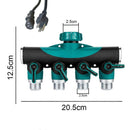 Water Hose Splitter - 2-Way Hose Manifold with Leak-Proof Connector Valves