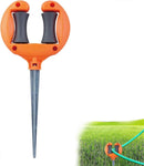 Garden Hose Guide Stakes - Metal Spiked Stakes to Prevent Hose Damage, Decorative Design