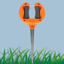 Garden Hose Guide Stakes - Metal Spiked Stakes to Prevent Hose Damage, Decorative Design