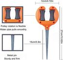 Garden Hose Guide Stakes - Metal Spiked Stakes to Prevent Hose Damage, Decorative Design