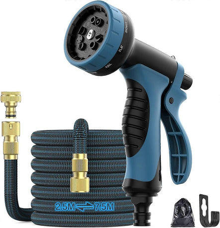 7.5m Garden Hose - Flexible Water Hose for Outdoor Garden Lawn Use