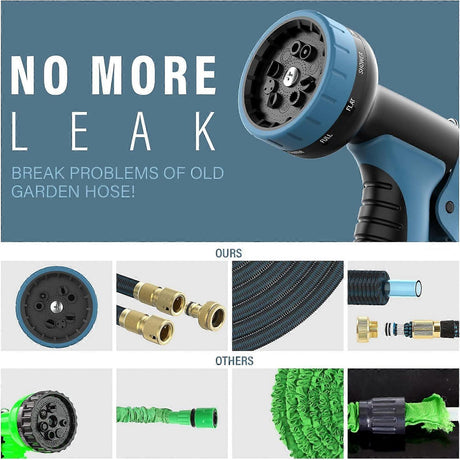 7.5m Garden Hose - Flexible Water Hose for Outdoor Garden Lawn Use