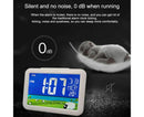 LCD Big Color Screen Home Office Temperature Display Monitor Digital Alarm Clock - Grassland Pattern