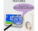 LCD Big Color Screen Home Office Temperature Display Monitor Digital Alarm Clock - Grassland Pattern