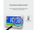 LCD Big Color Screen Home Office Temperature Display Monitor Digital Alarm Clock - Grassland Pattern