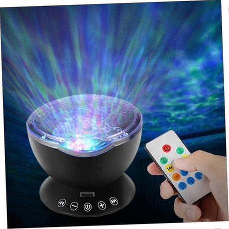 Ocean Projector Light - Bedroom Projection Lamp with Relaxing Water Effect