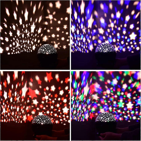 Star Projector Night Light - Babies Bedroom Ceiling Light Projector Lamp