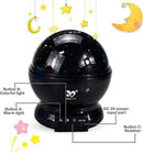Star Projector Night Light - Babies Bedroom Ceiling Light Projector Lamp