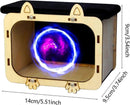 Hologram Phone Projector - Wooden Smartphone Projector Display Stand