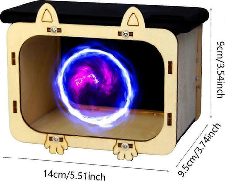 Hologram Phone Projector - Wooden Smartphone Projector Display Stand