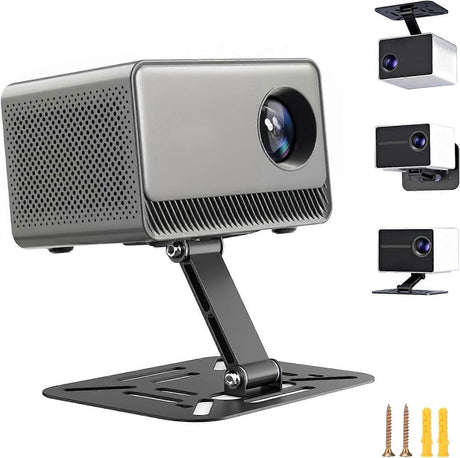 Foldable Projector Stand - 3-in-1 Desktop or Ceiling Mount for Mini Projectors