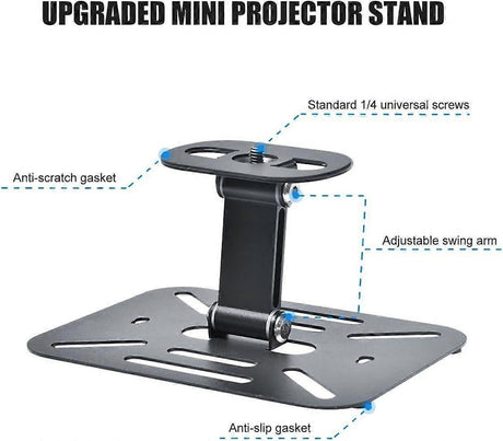 Foldable Projector Stand - 3-in-1 Desktop or Ceiling Mount for Mini Projectors