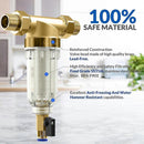 Reusable Sediment Water Filter Pre-Filter for Well Water Pipes