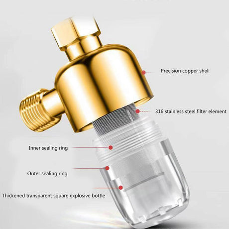 Reusable Sink Water Filter, Steel Household Tap Filter, Easy Installation