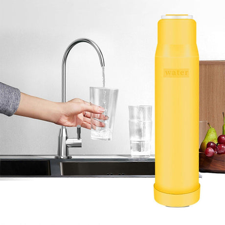 4pcs Carbon Water Filter Cartridges for Kitchen Use (2 Yellow + 2 White)