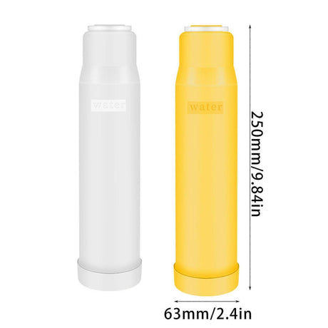 4pcs Carbon Water Filter Cartridges for Kitchen Use (2 Yellow + 2 White)