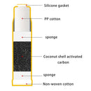 4pcs Carbon Water Filter Cartridges for Kitchen Use (2 Yellow + 2 White)