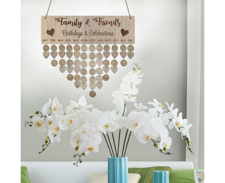 DIY Families Friends Birthday Celebration Calendar Reminder Planner Board Decor